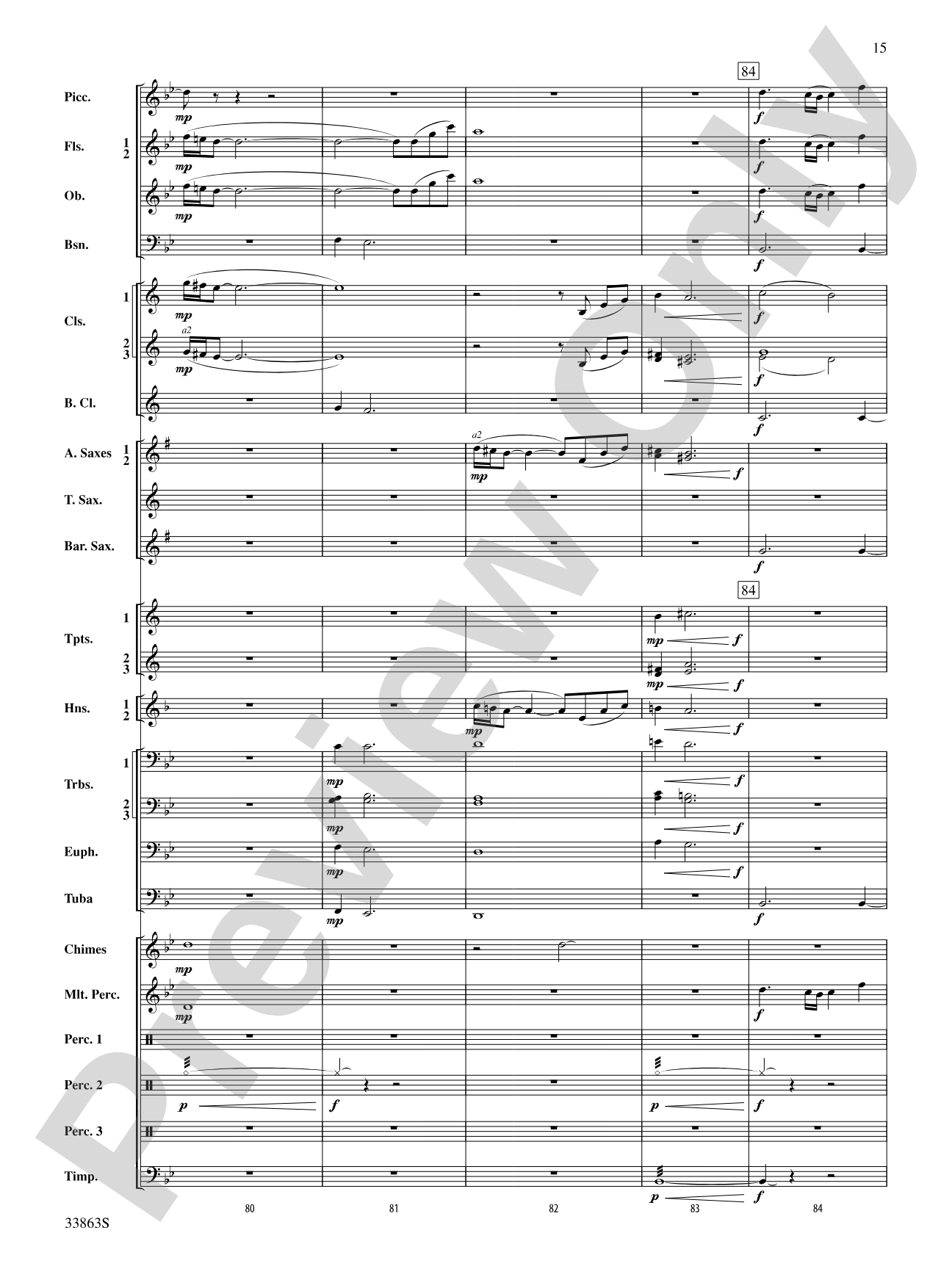 Phenom: Concert Band Conductor Score & Parts