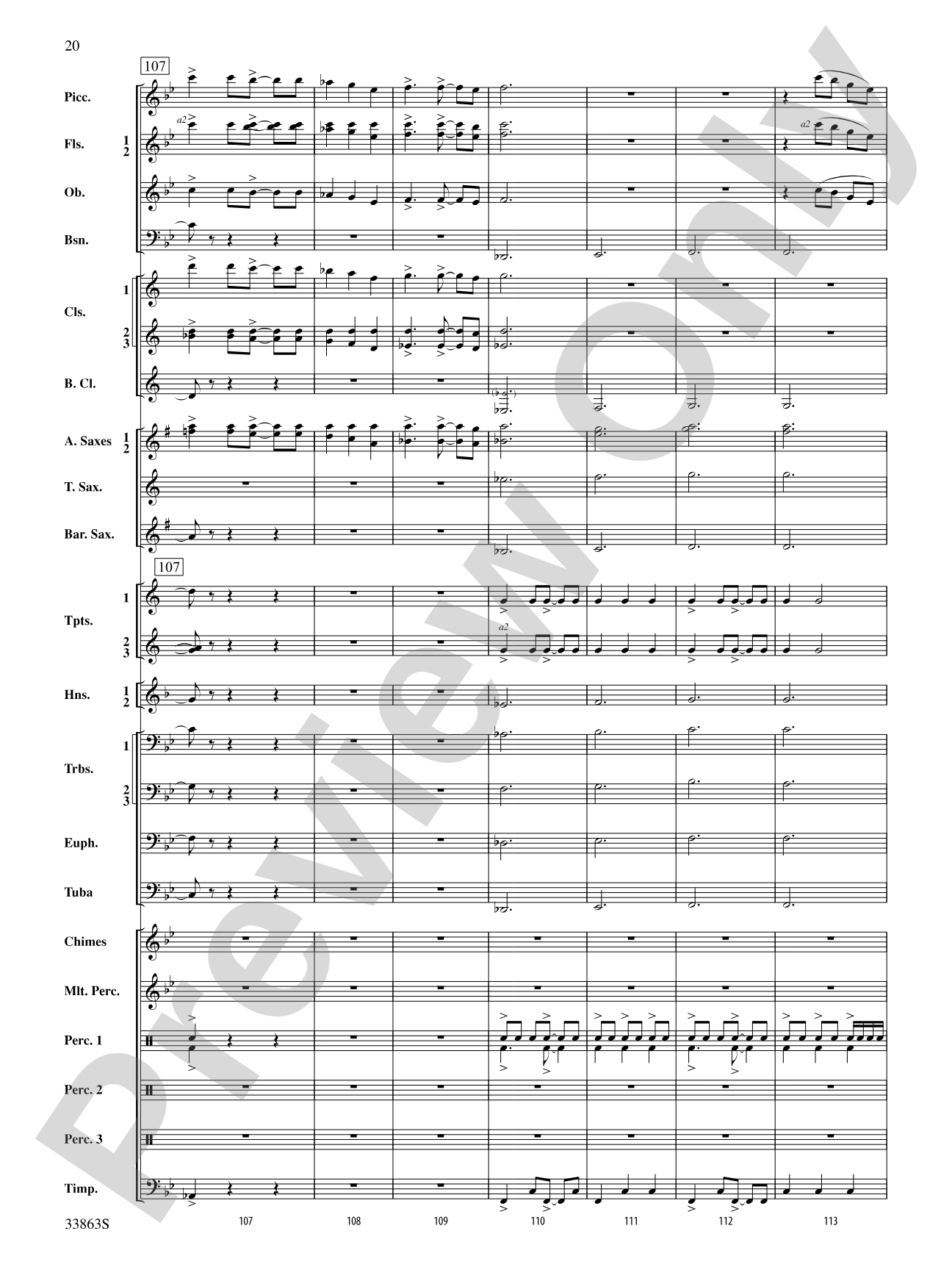 Phenom: Concert Band Conductor Score & Parts