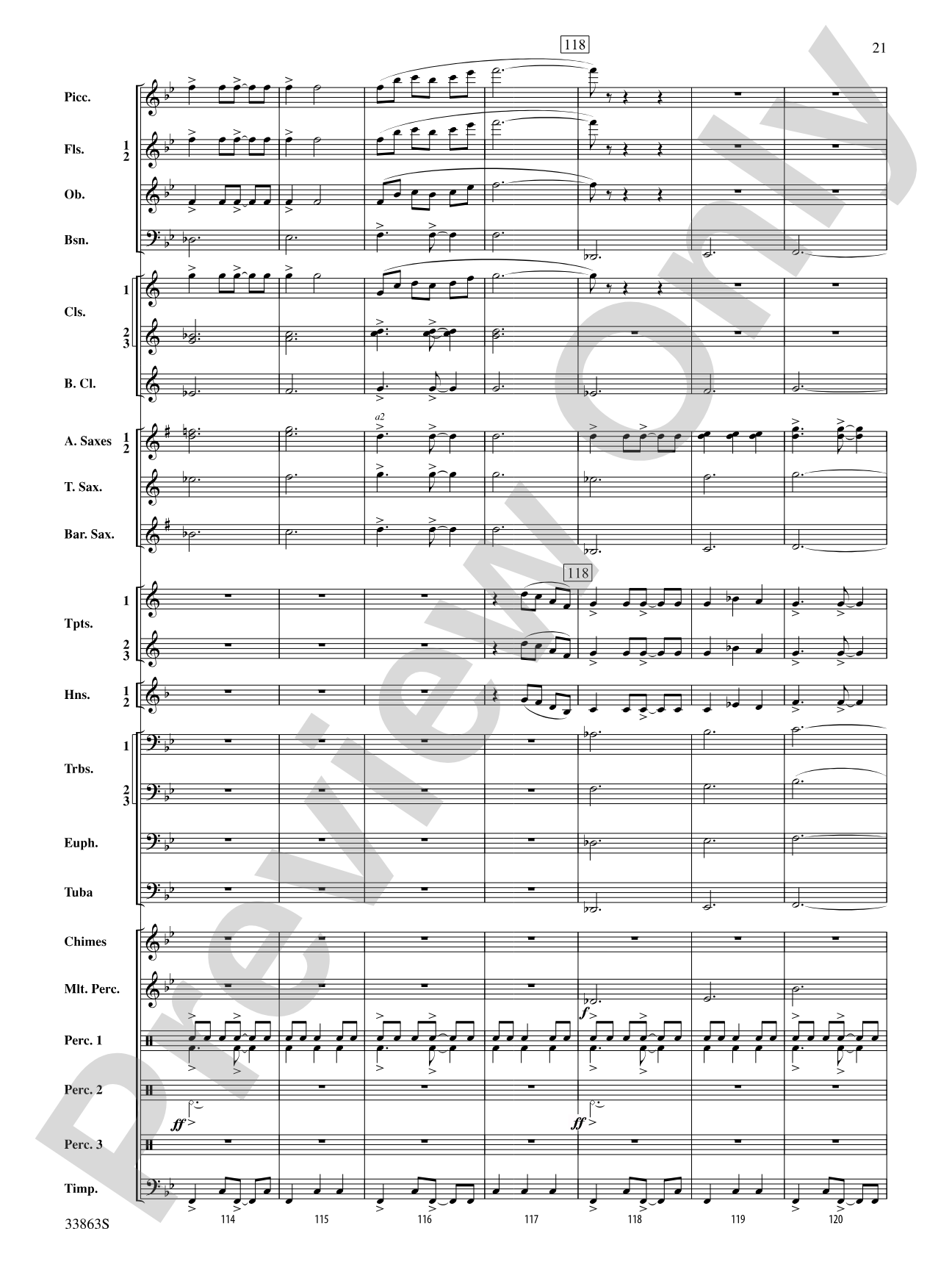 Phenom: Concert Band Conductor Score & Parts