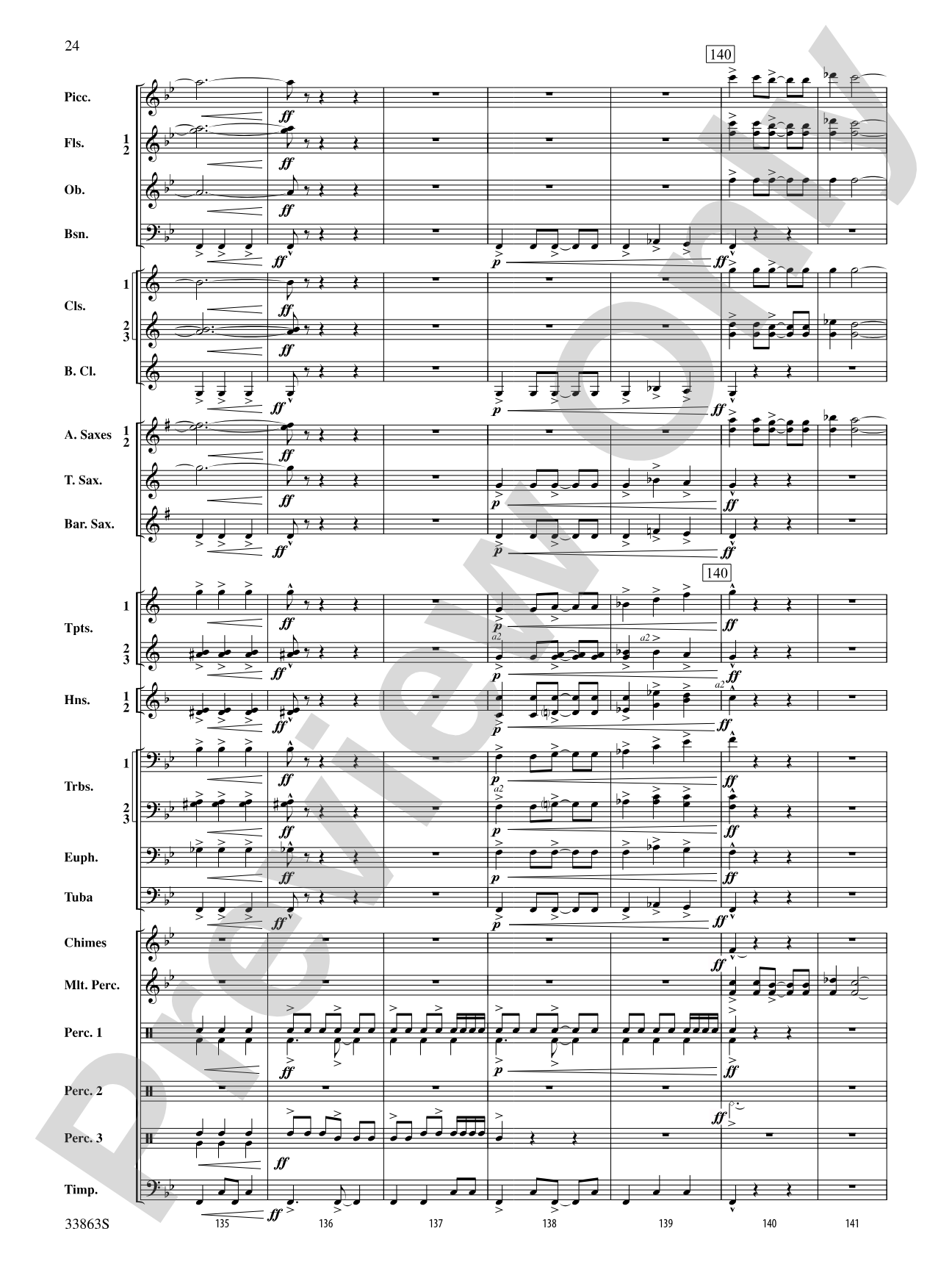 Phenom: Concert Band Conductor Score & Parts