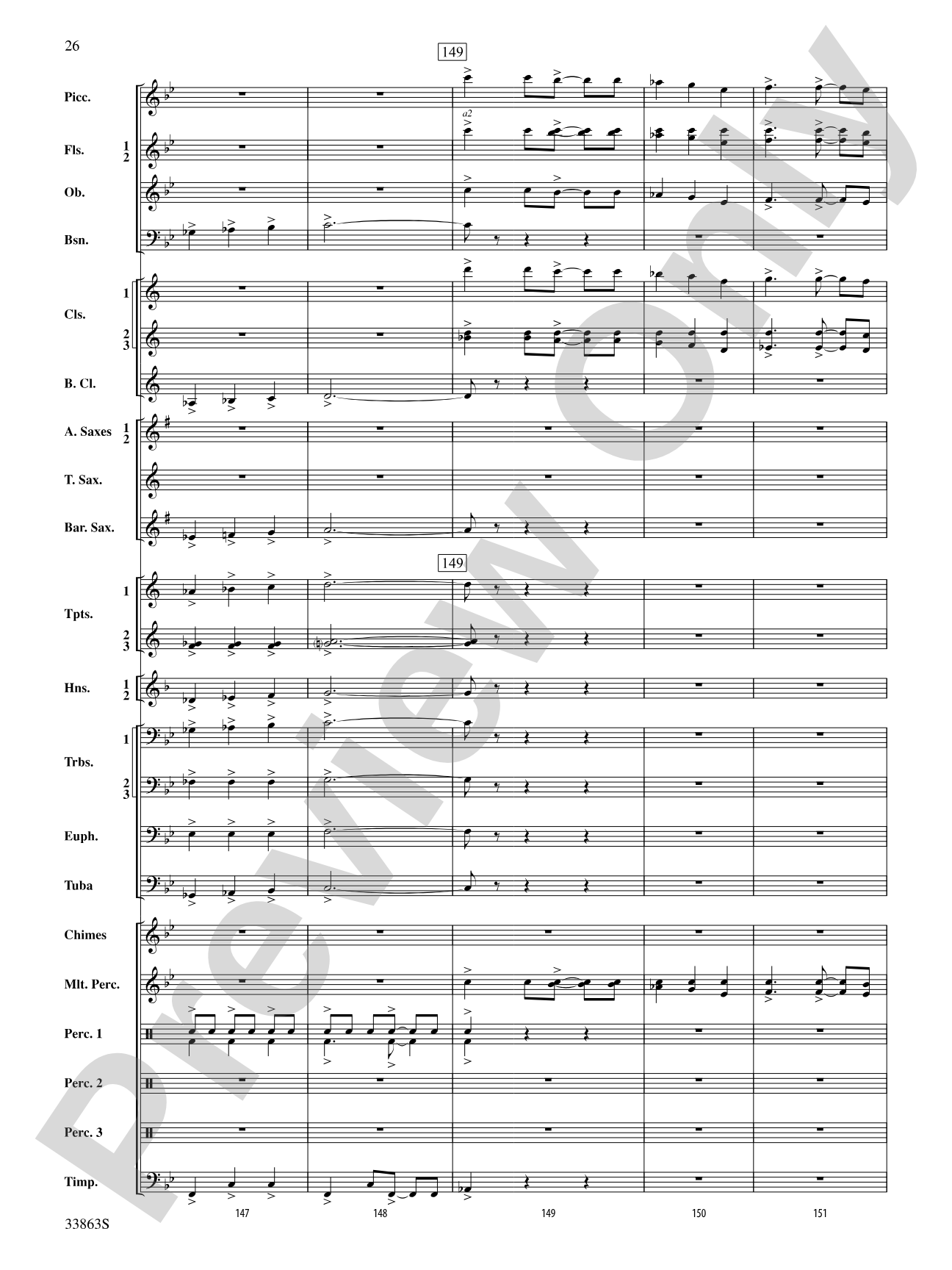 Phenom: Concert Band Conductor Score & Parts