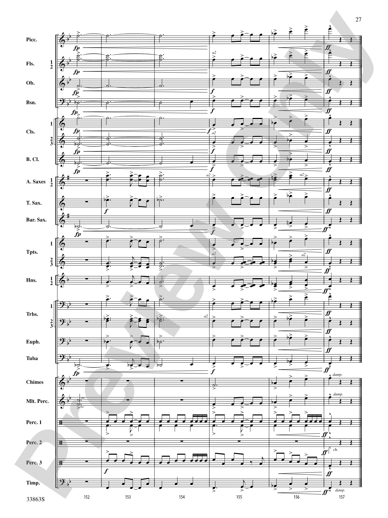 Phenom: Concert Band Conductor Score & Parts
