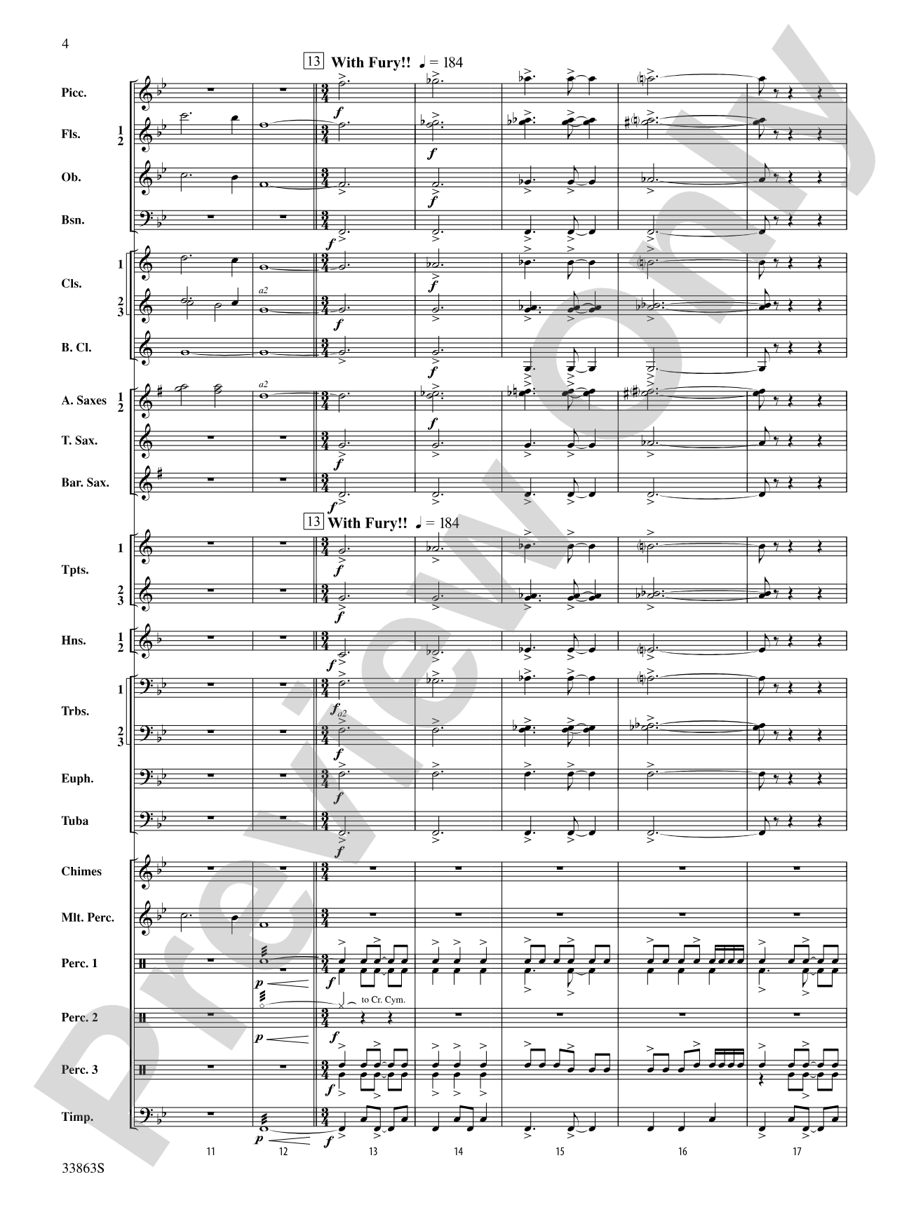 Phenom: Concert Band Conductor Score & Parts