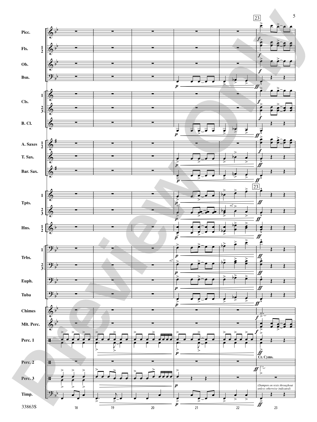 Phenom: Concert Band Conductor Score & Parts