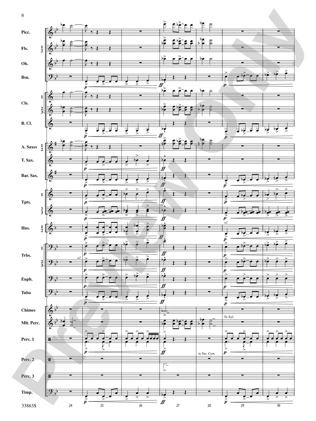 Phenom: Concert Band Conductor Score & Parts