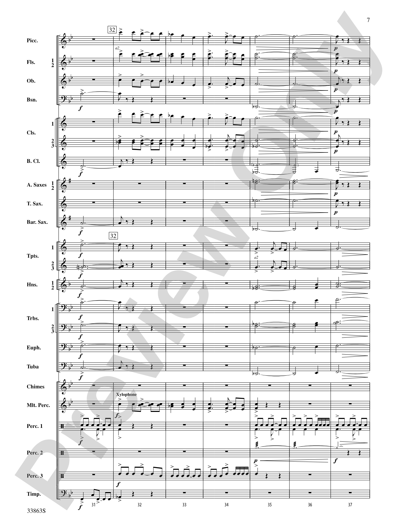 Phenom: Concert Band Conductor Score & Parts