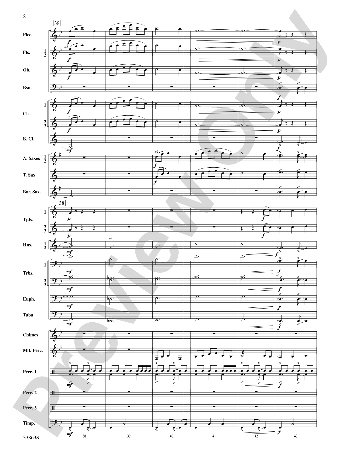 Phenom: Concert Band Conductor Score & Parts
