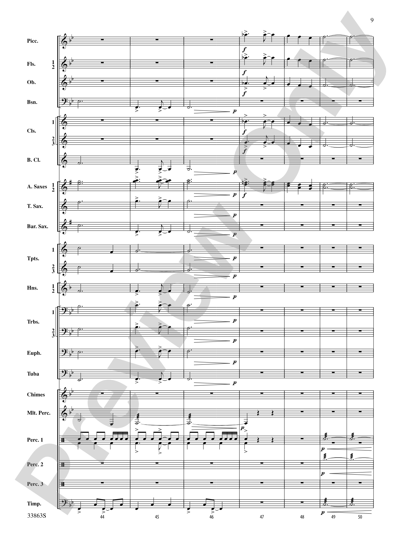 Phenom: Concert Band Conductor Score & Parts
