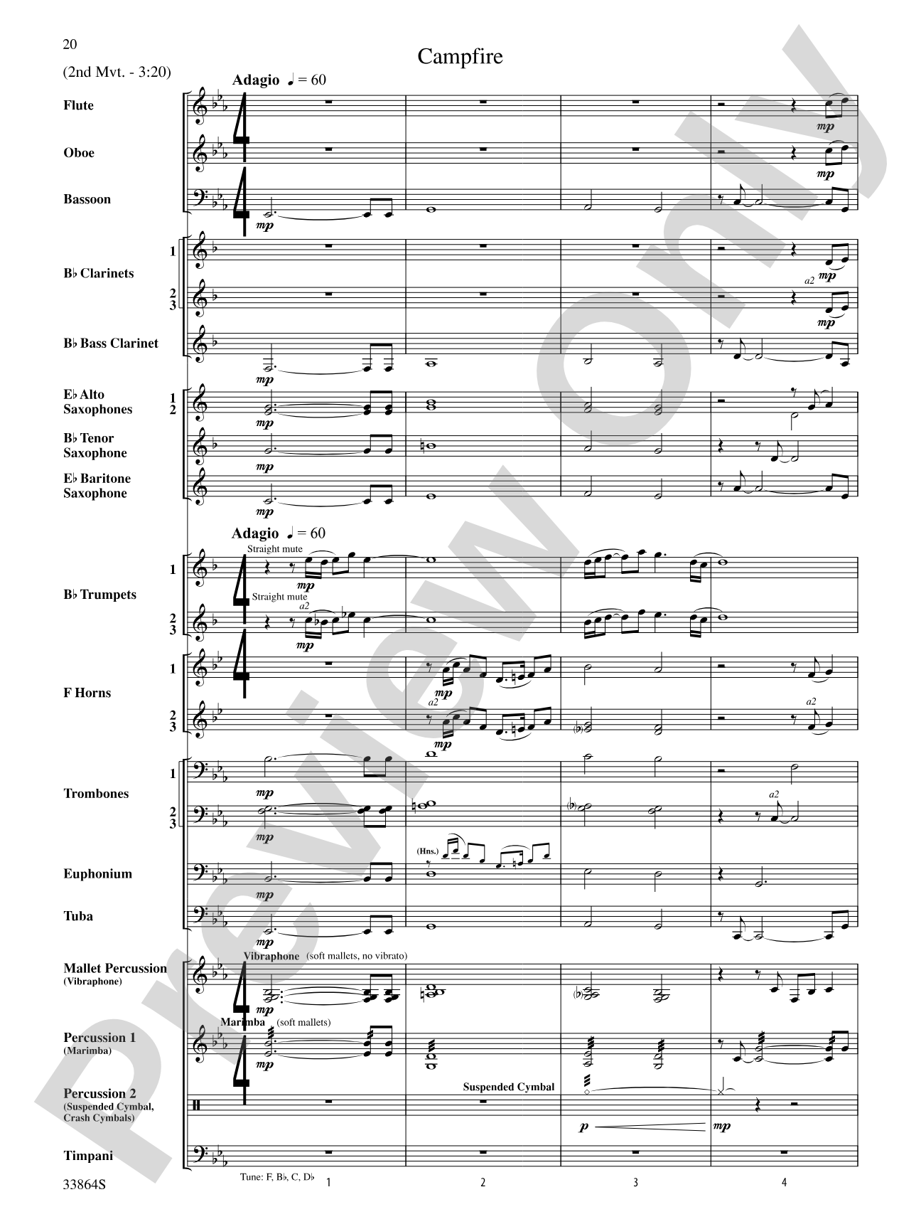 Montana Visions: Concert Band Conductor Score & Parts