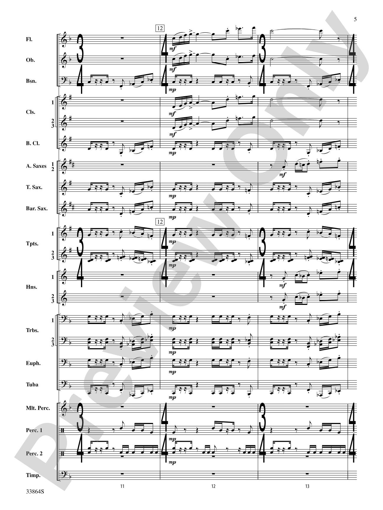 Montana Visions: Concert Band Conductor Score & Parts