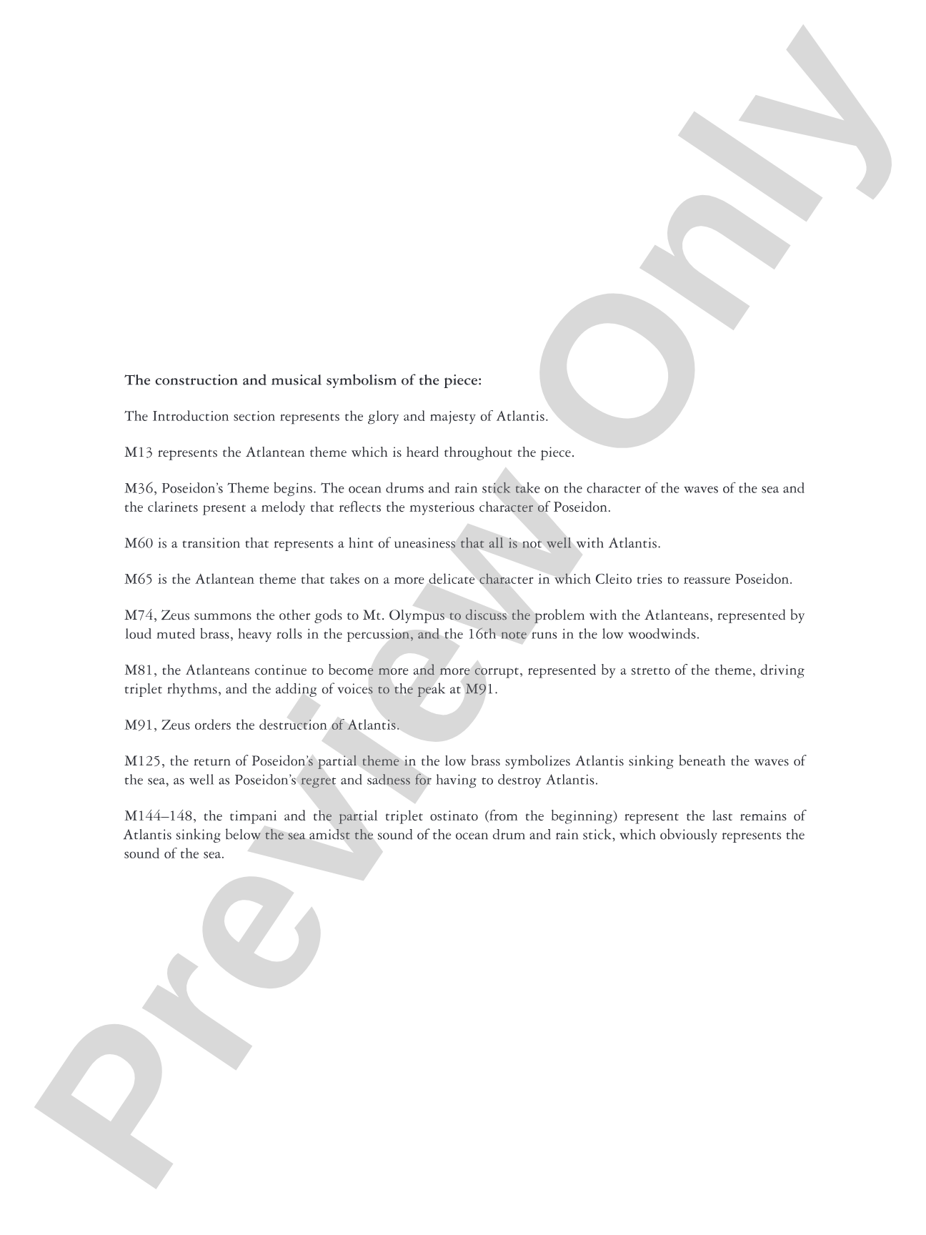 Atlantis: Lost City of the Ancients: Concert Band Conductor Score & Parts