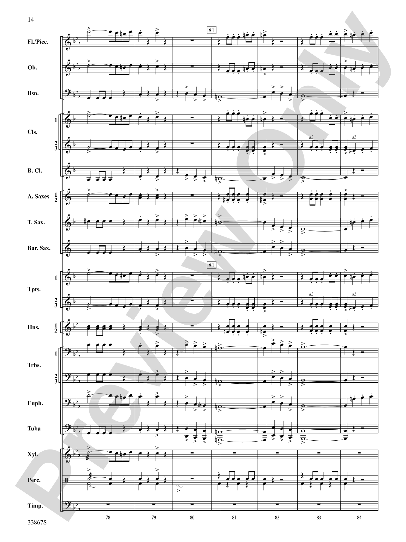 The American Stride: Concert Band Conductor Score & Parts