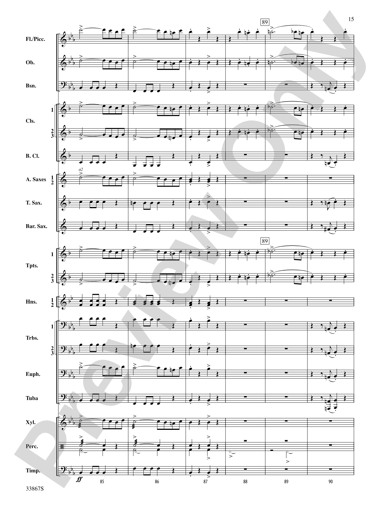 The American Stride: Concert Band Conductor Score & Parts