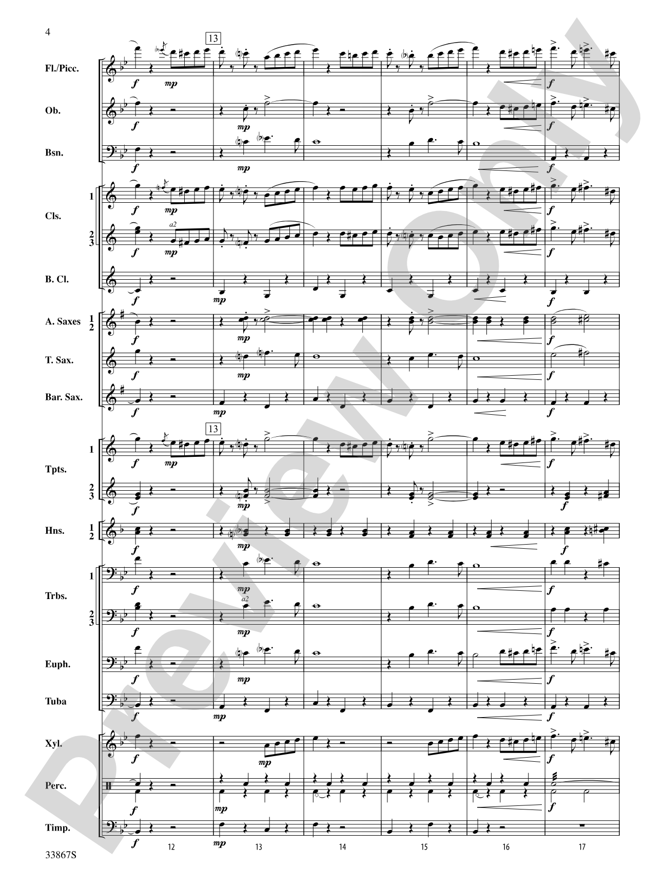 The American Stride: Concert Band Conductor Score & Parts