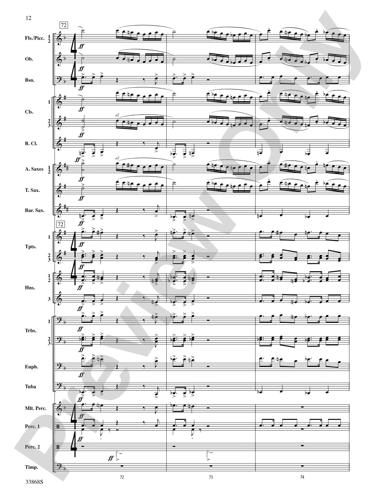 Memor Vita!: Concert Band Conductor Score & Parts