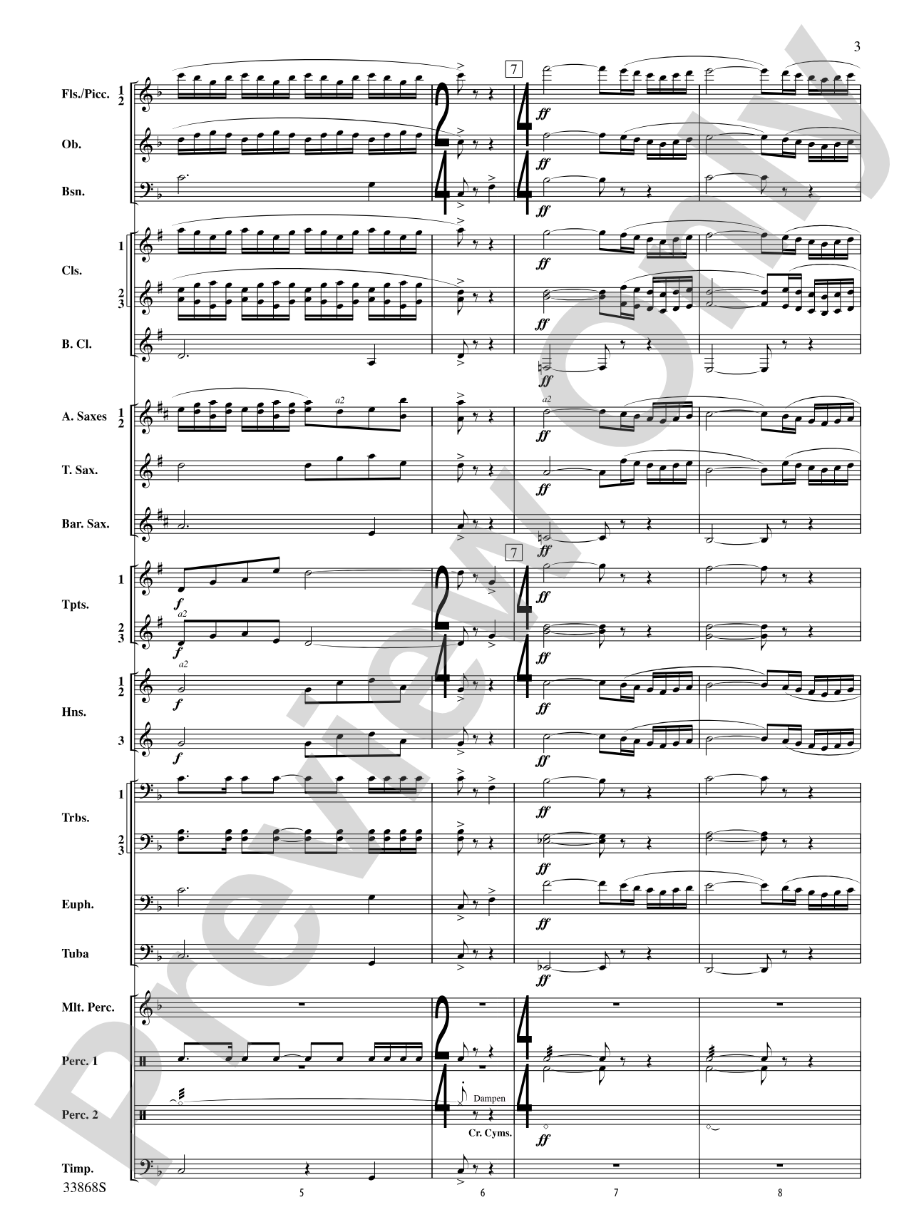Memor Vita!: Concert Band Conductor Score & Parts