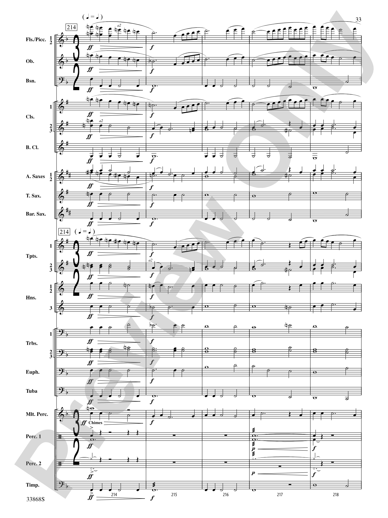 Memor Vita!: Concert Band Conductor Score & Parts