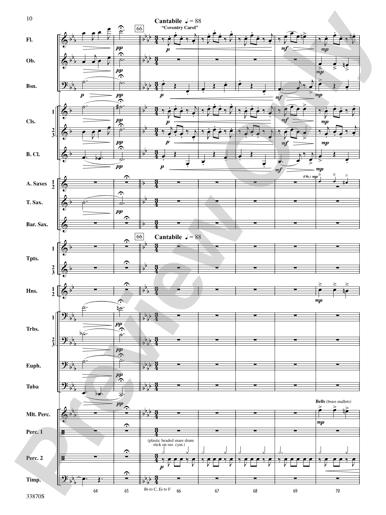 Carols of the Season: Concert Band Conductor Score & Parts