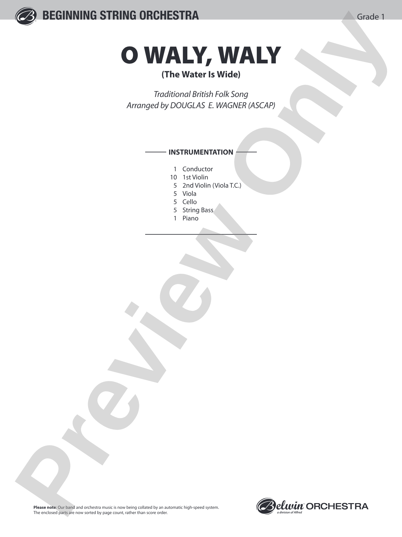 Around the World in One Concert: String Orchestra Conductor Score & Parts