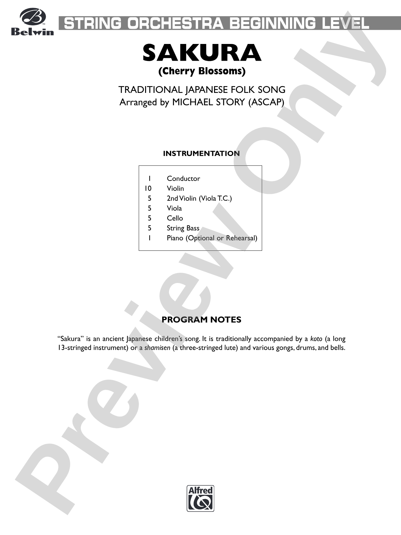 Around the World in One Concert: String Orchestra Conductor Score & Parts