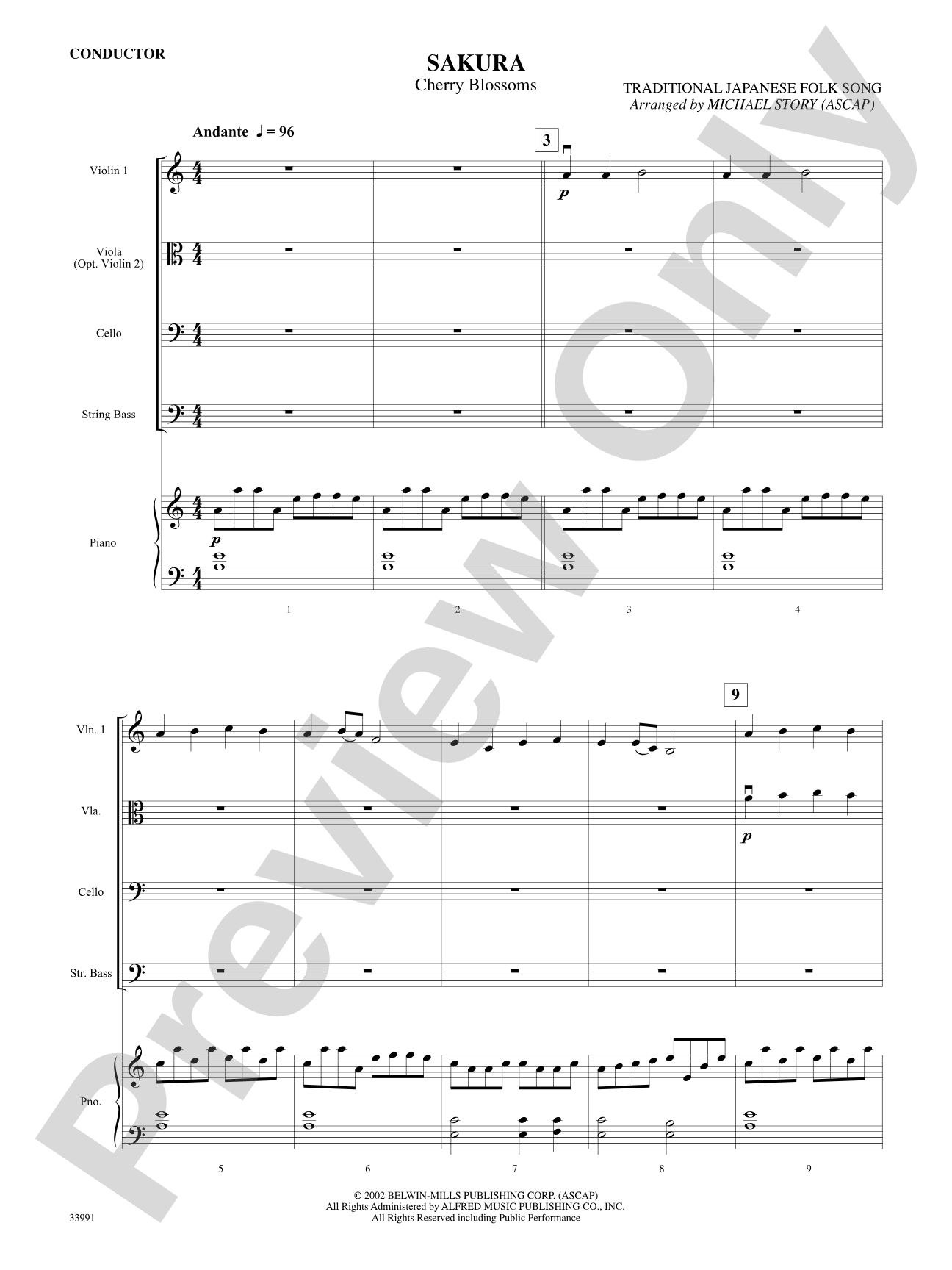 Around the World in One Concert: String Orchestra Conductor Score & Parts