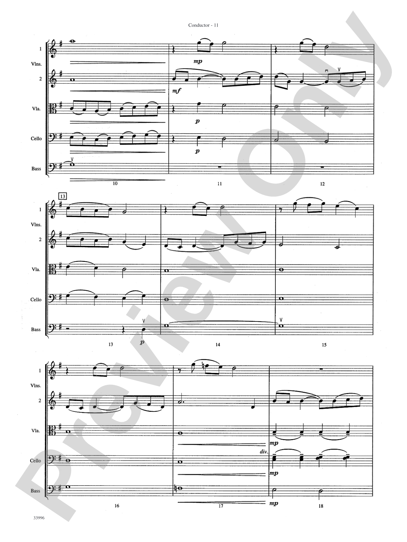 Classics for Contest: String Orchestra Conductor Score & Parts