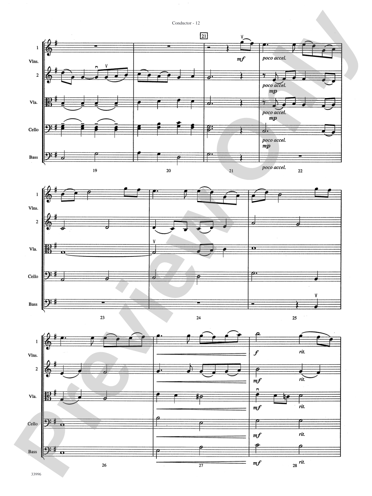 Classics for Contest: String Orchestra Conductor Score & Parts