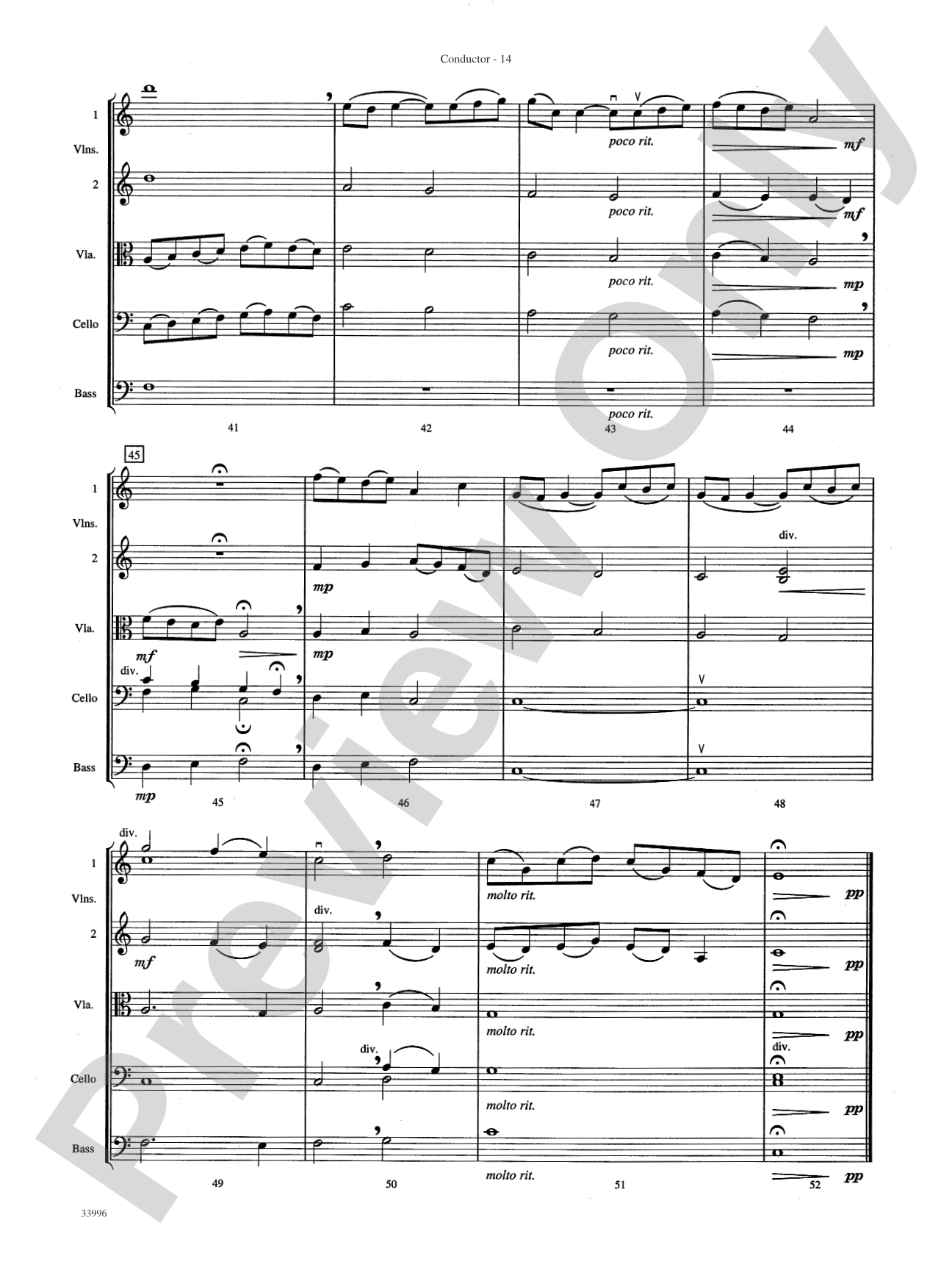 Classics for Contest: String Orchestra Conductor Score & Parts