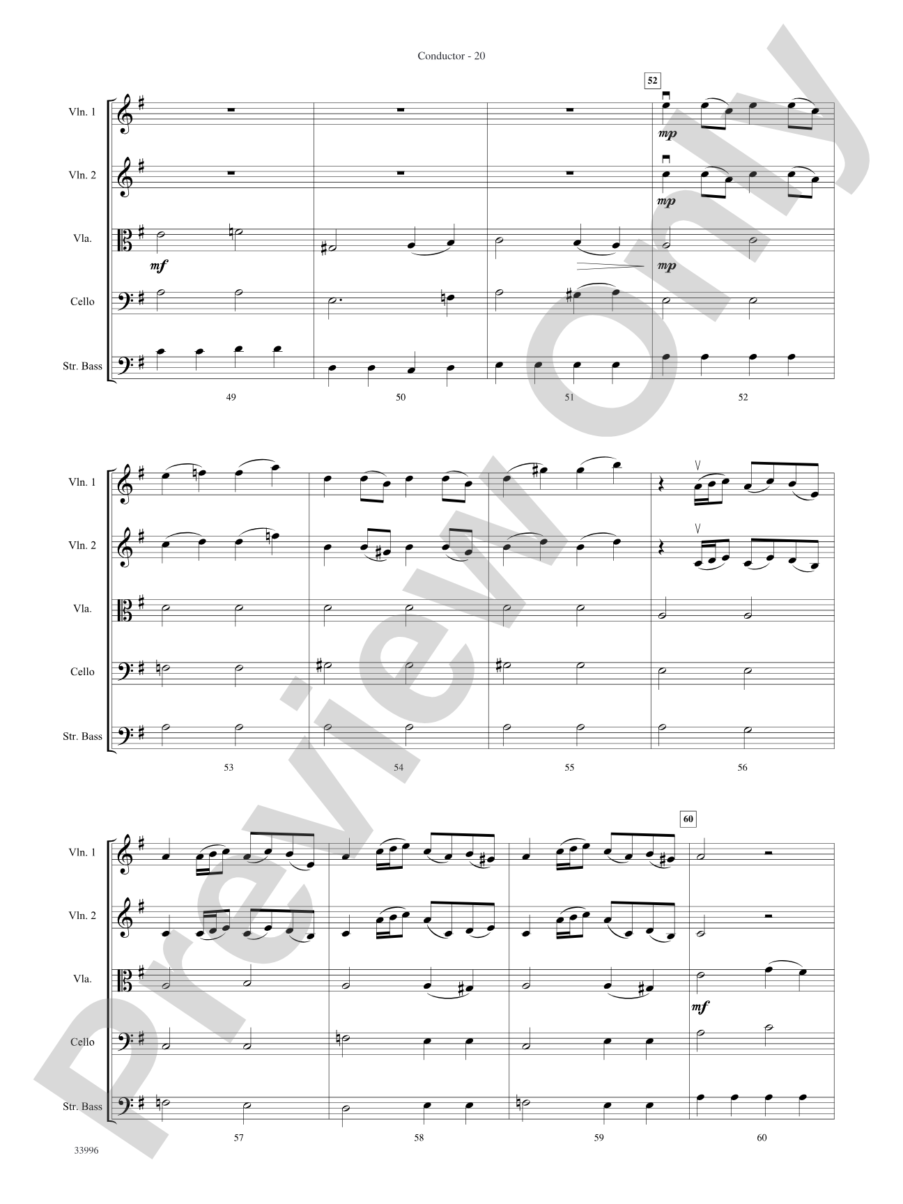 Classics for Contest: String Orchestra Conductor Score & Parts