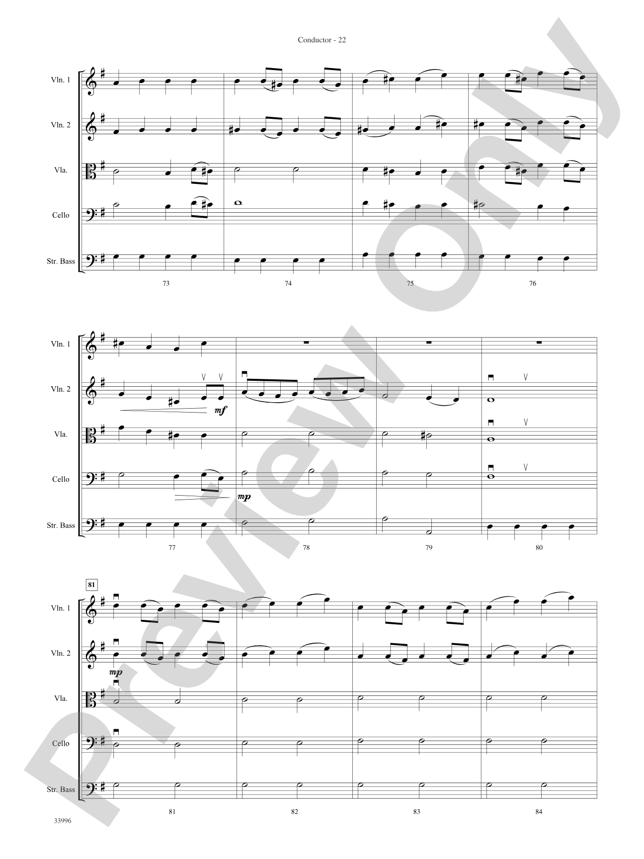 Classics for Contest: String Orchestra Conductor Score & Parts