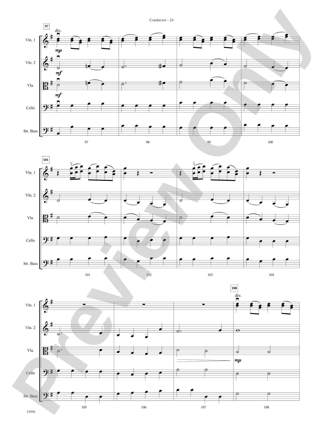 Classics for Contest: String Orchestra Conductor Score & Parts