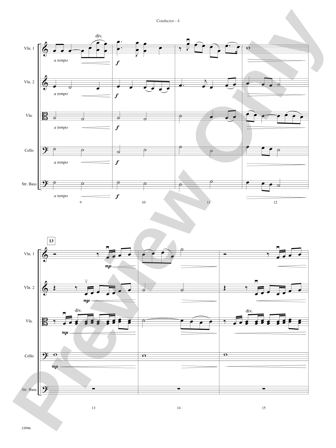 Classics for Contest: String Orchestra Conductor Score & Parts
