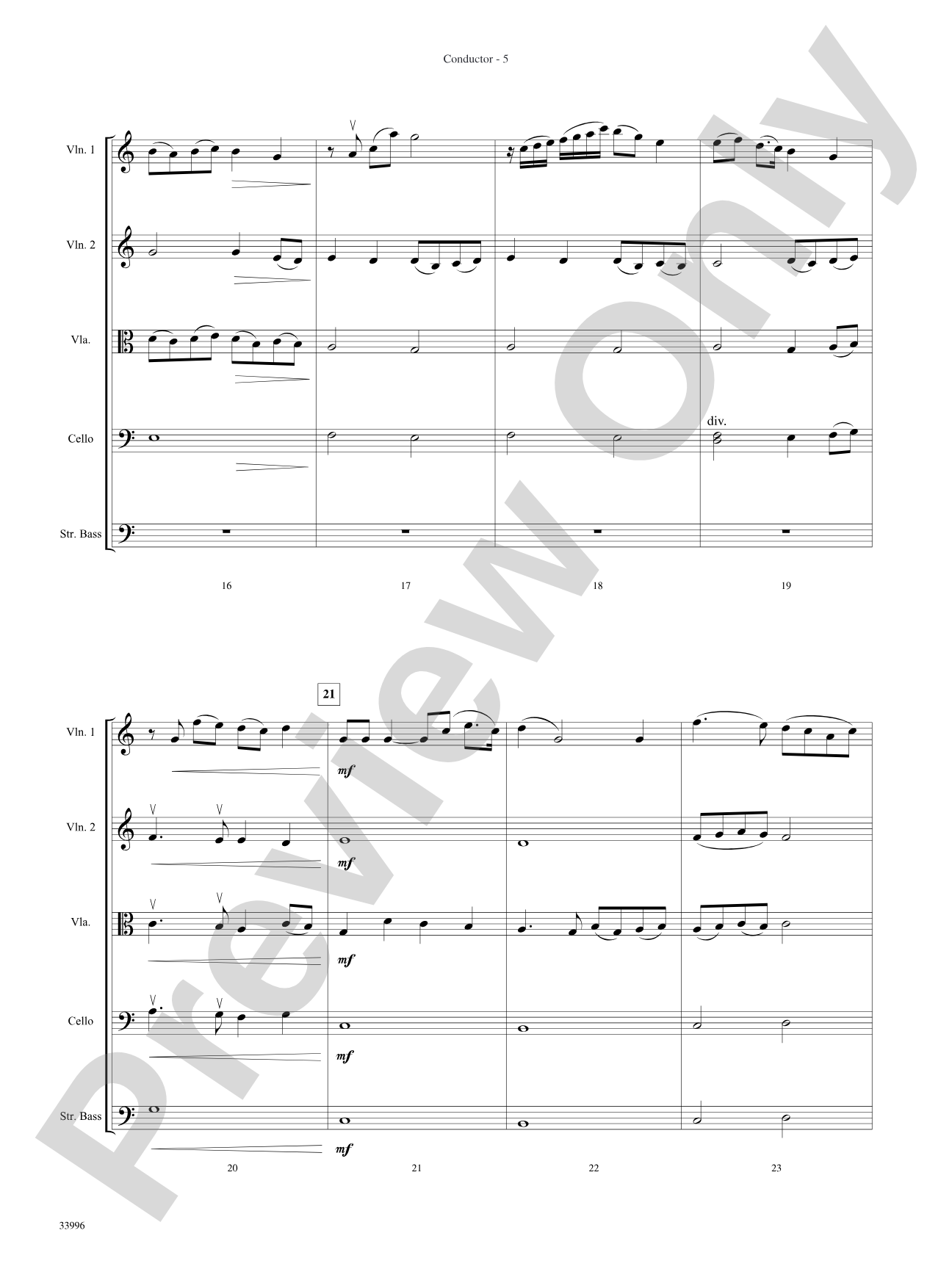 Classics for Contest: String Orchestra Conductor Score & Parts