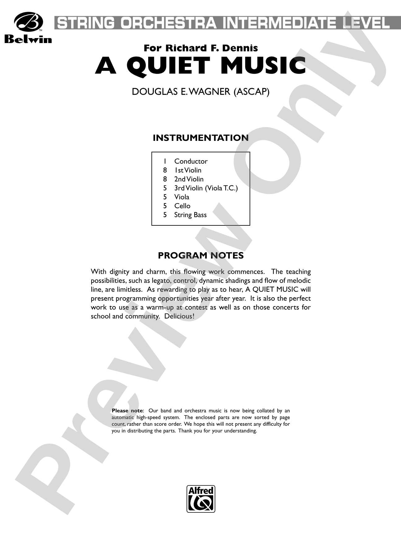 Classics for Contest: String Orchestra Conductor Score & Parts