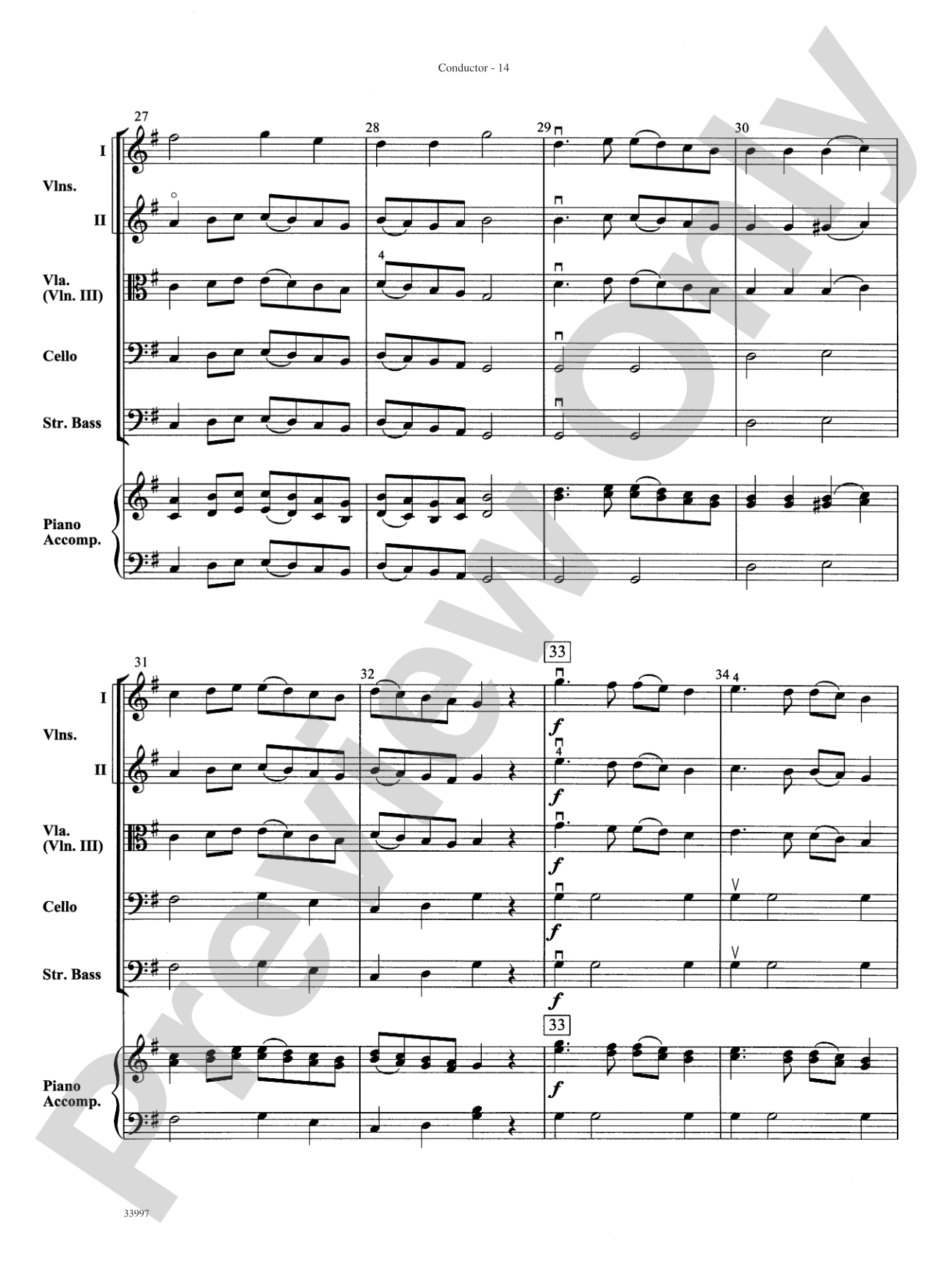 Mozart Classics: String Orchestra Conductor Score & Parts