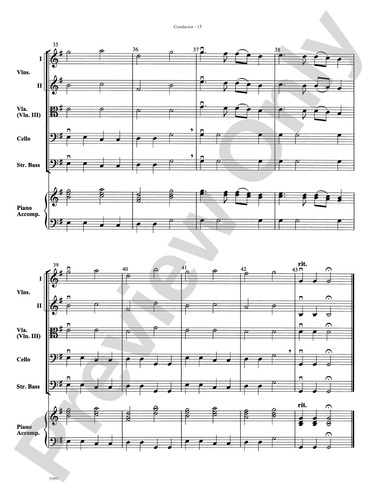 Mozart Classics: String Orchestra Conductor Score & Parts