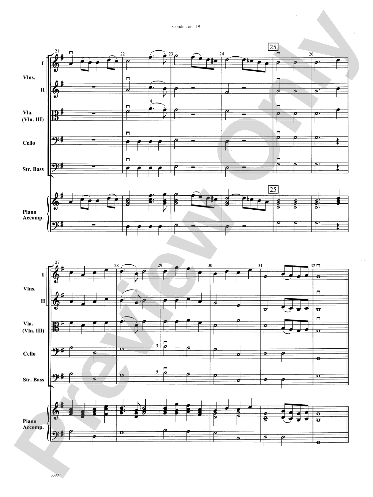 Mozart Classics: String Orchestra Conductor Score & Parts