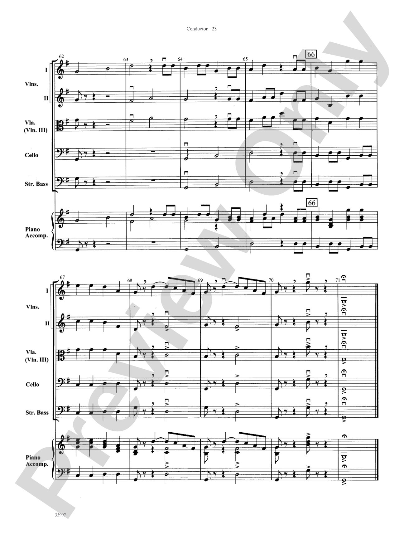 Mozart Classics: String Orchestra Conductor Score & Parts