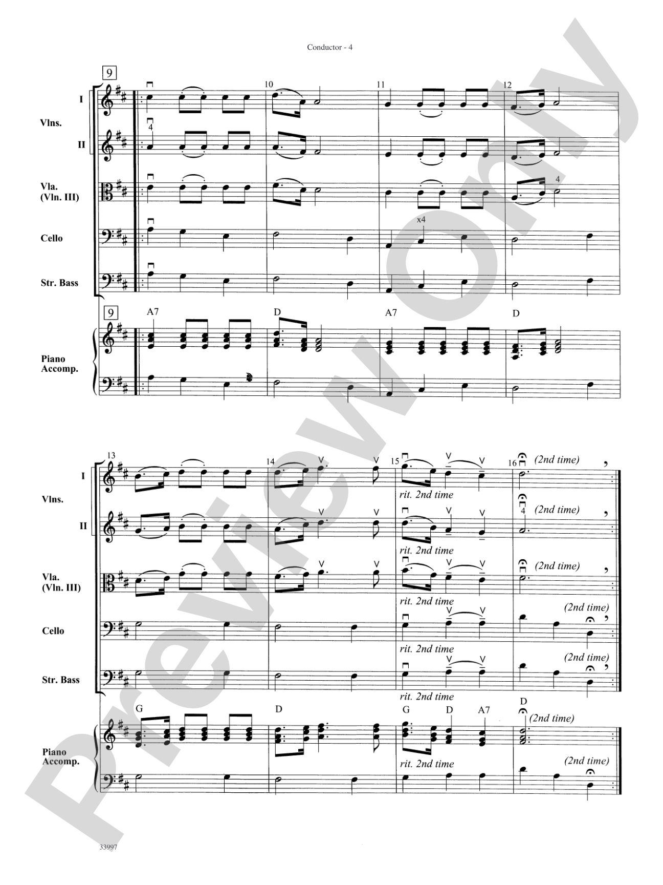 Mozart Classics: String Orchestra Conductor Score & Parts