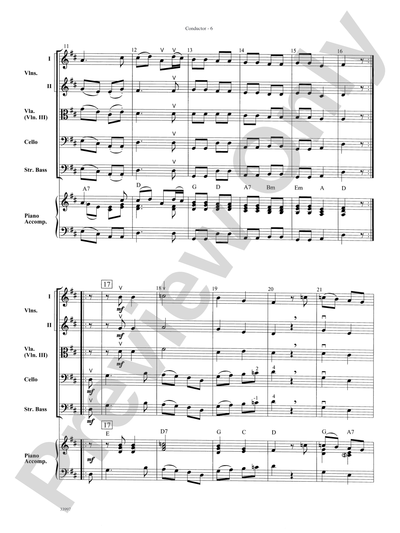 Mozart Classics: String Orchestra Conductor Score & Parts