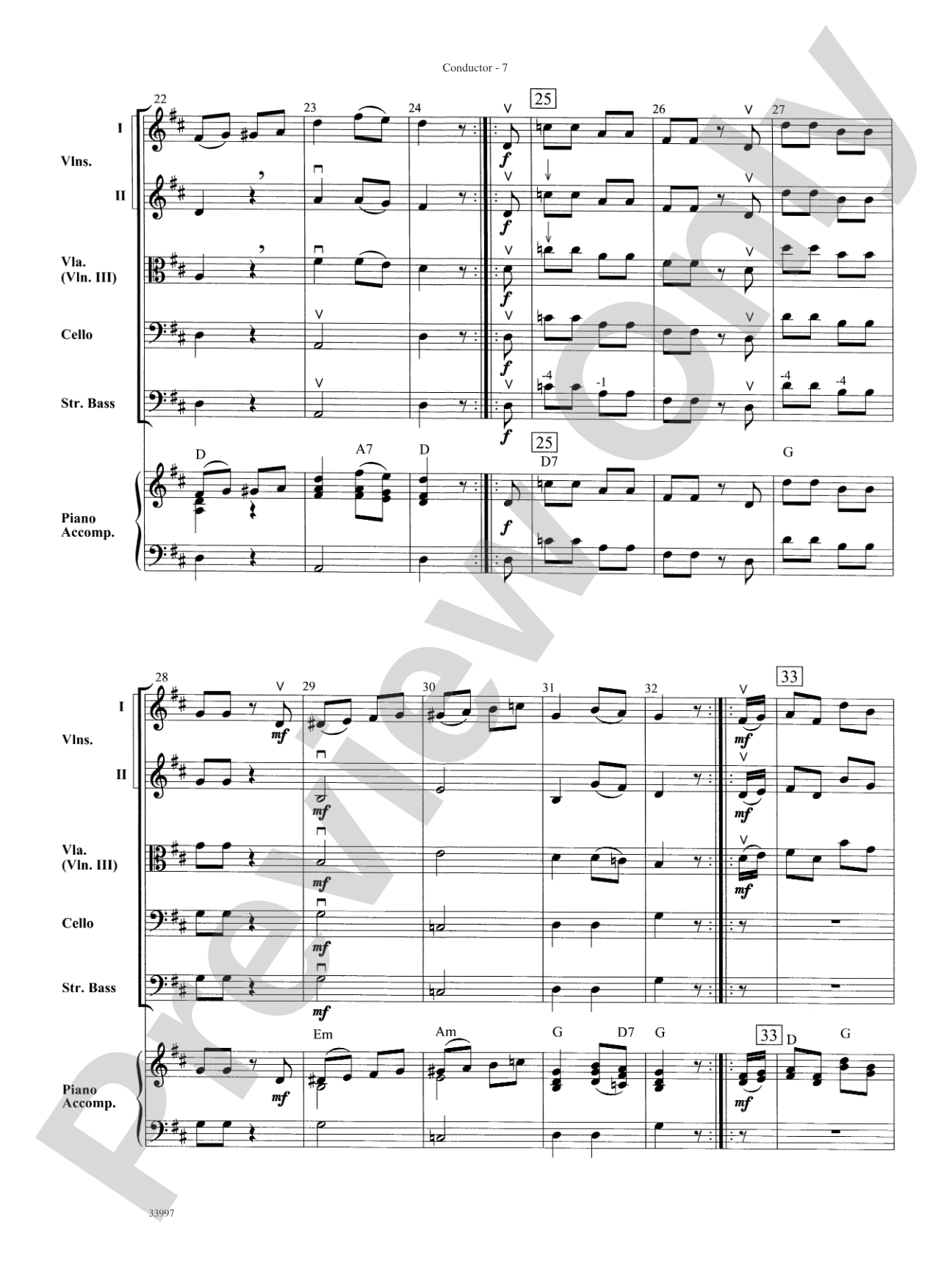 Mozart Classics: String Orchestra Conductor Score & Parts