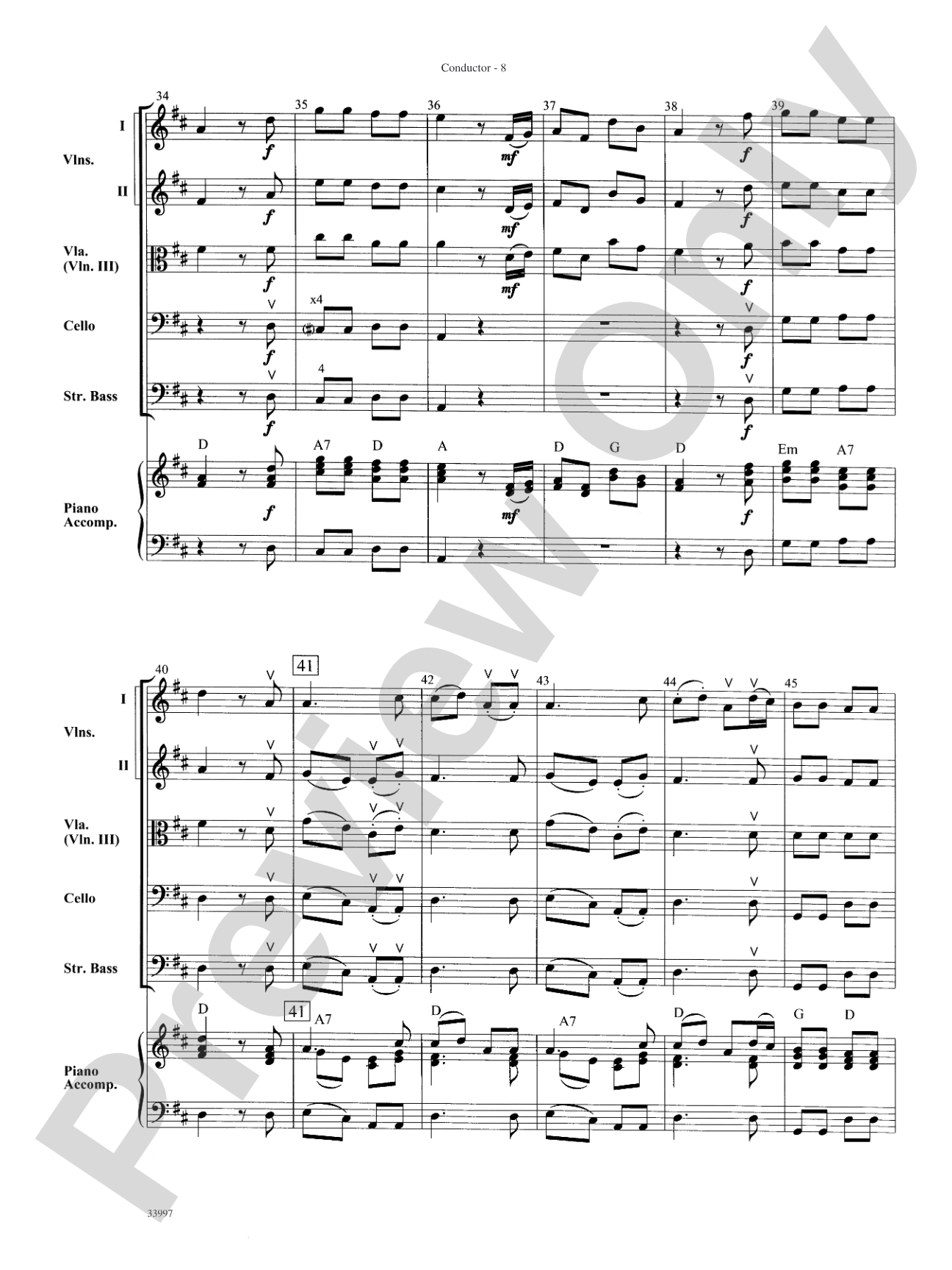 Mozart Classics: String Orchestra Conductor Score & Parts