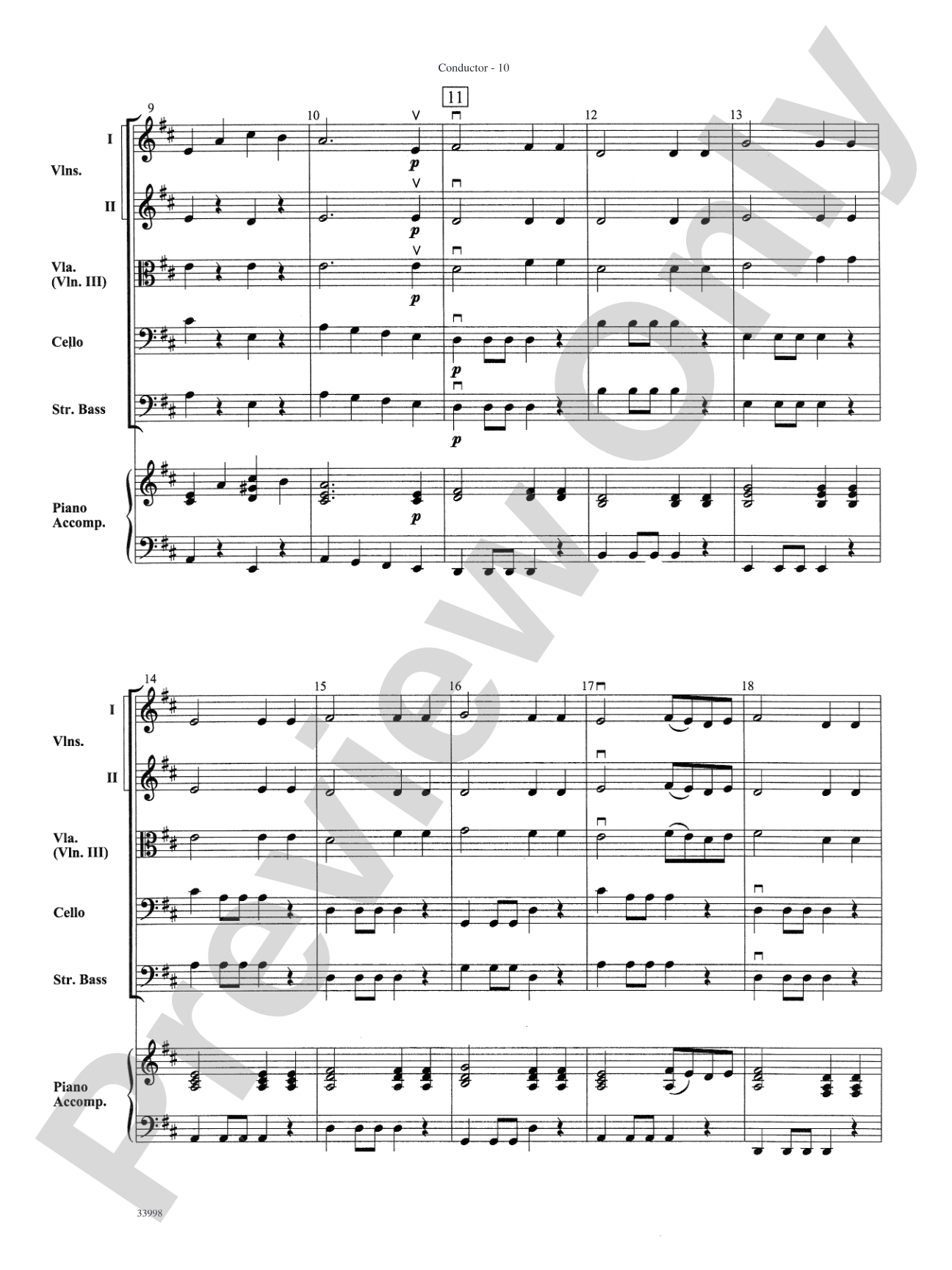 Classics for Contest: String Orchestra Conductor Score & Parts