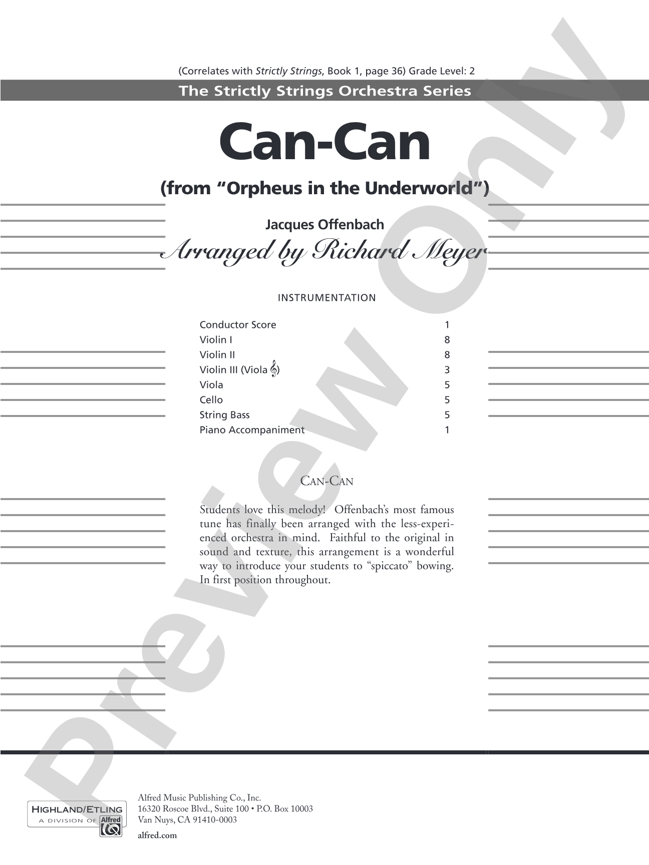 Classics for Contest: String Orchestra Conductor Score & Parts