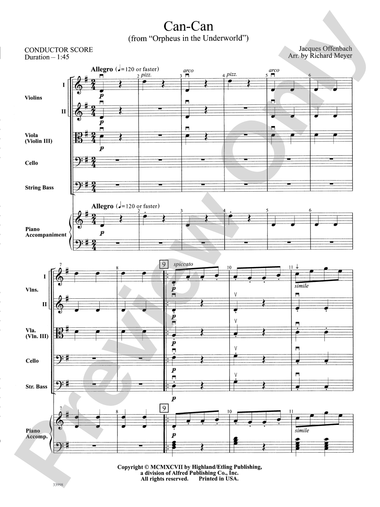 Classics for Contest: String Orchestra Conductor Score & Parts