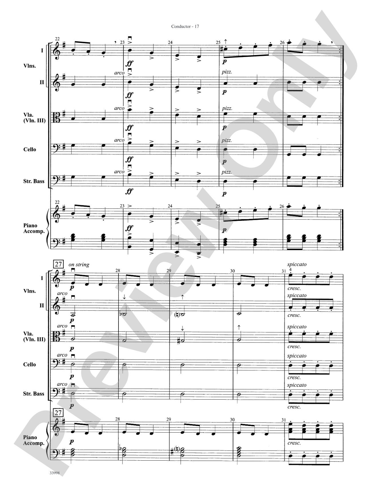 Classics for Contest: String Orchestra Conductor Score & Parts