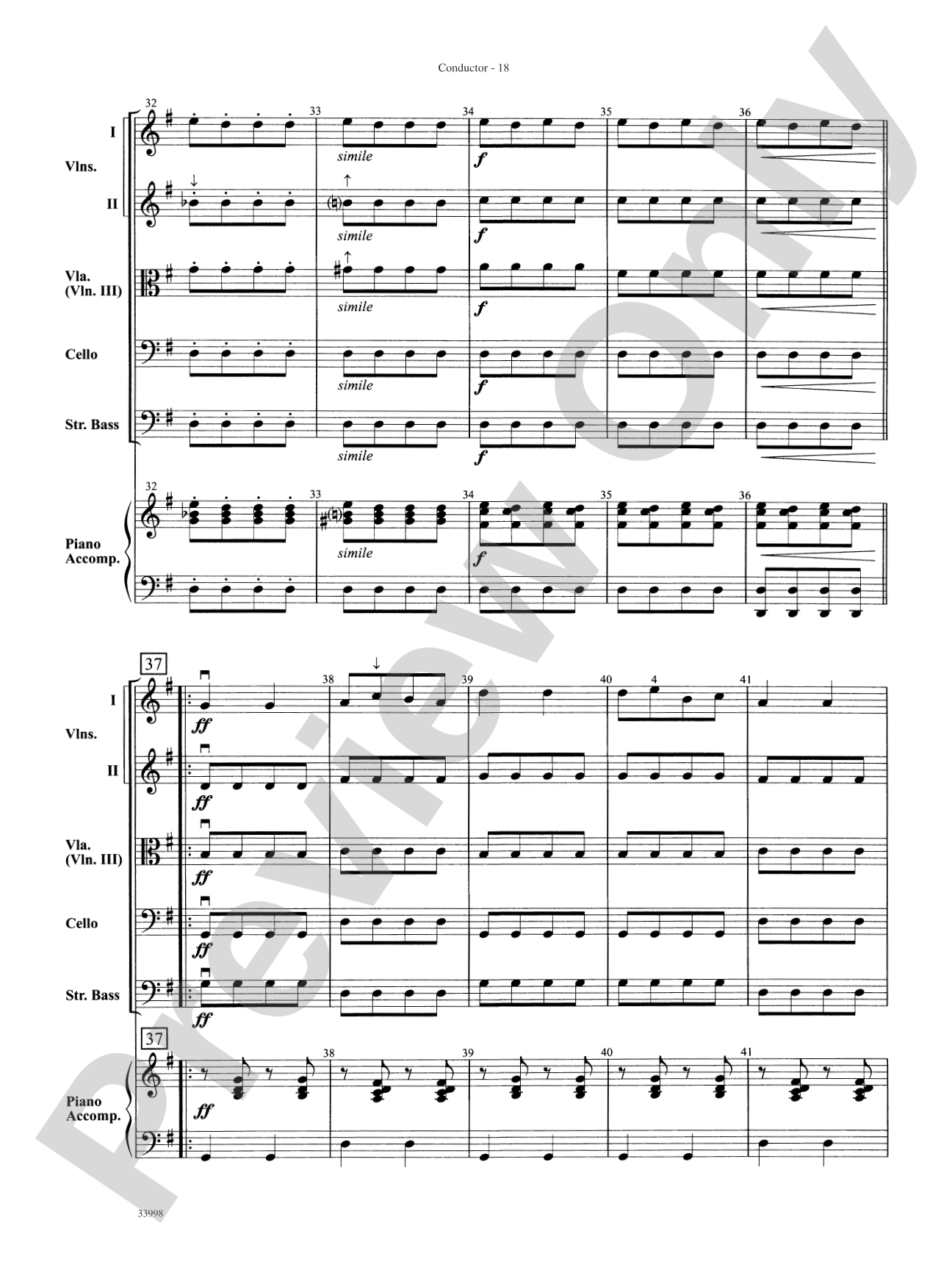 Classics for Contest: String Orchestra Conductor Score & Parts