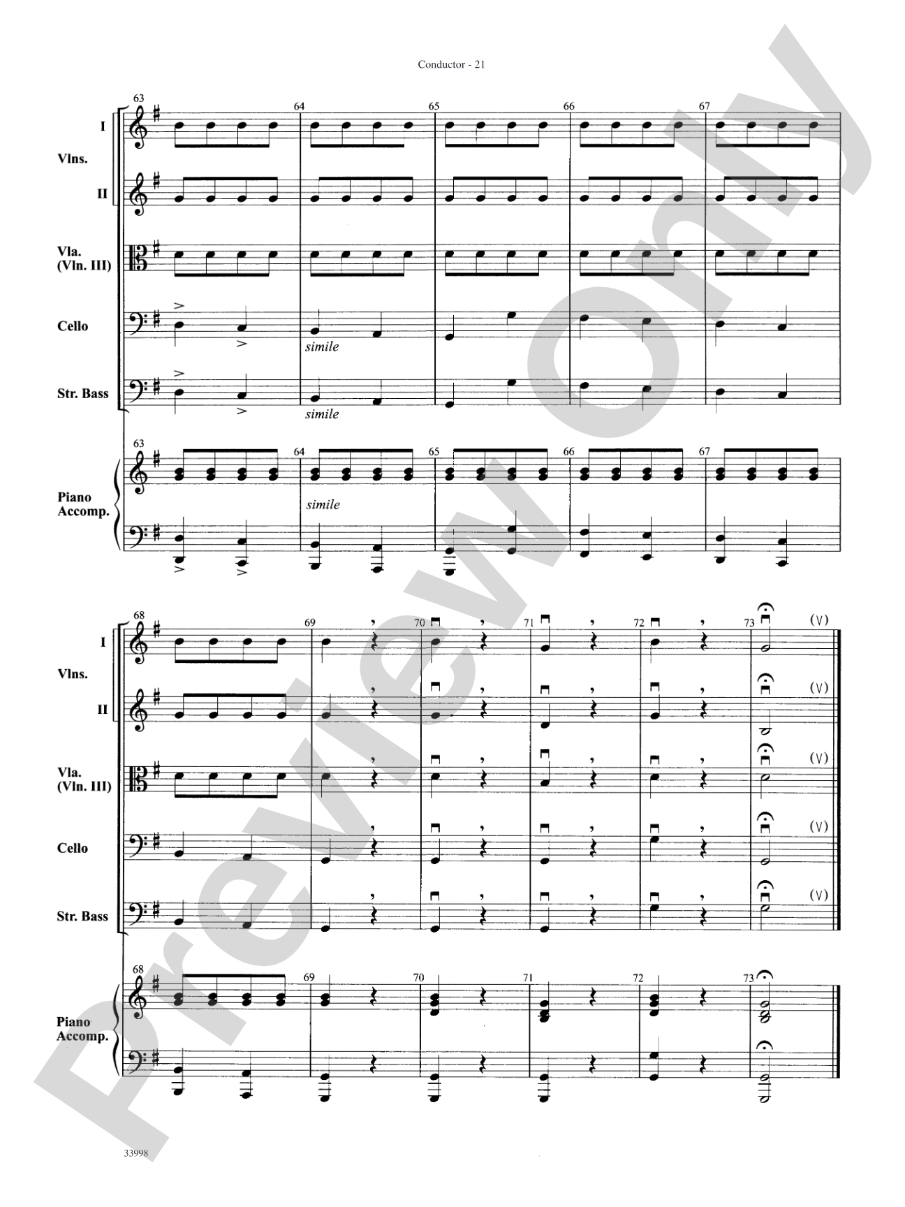 Classics for Contest: String Orchestra Conductor Score & Parts