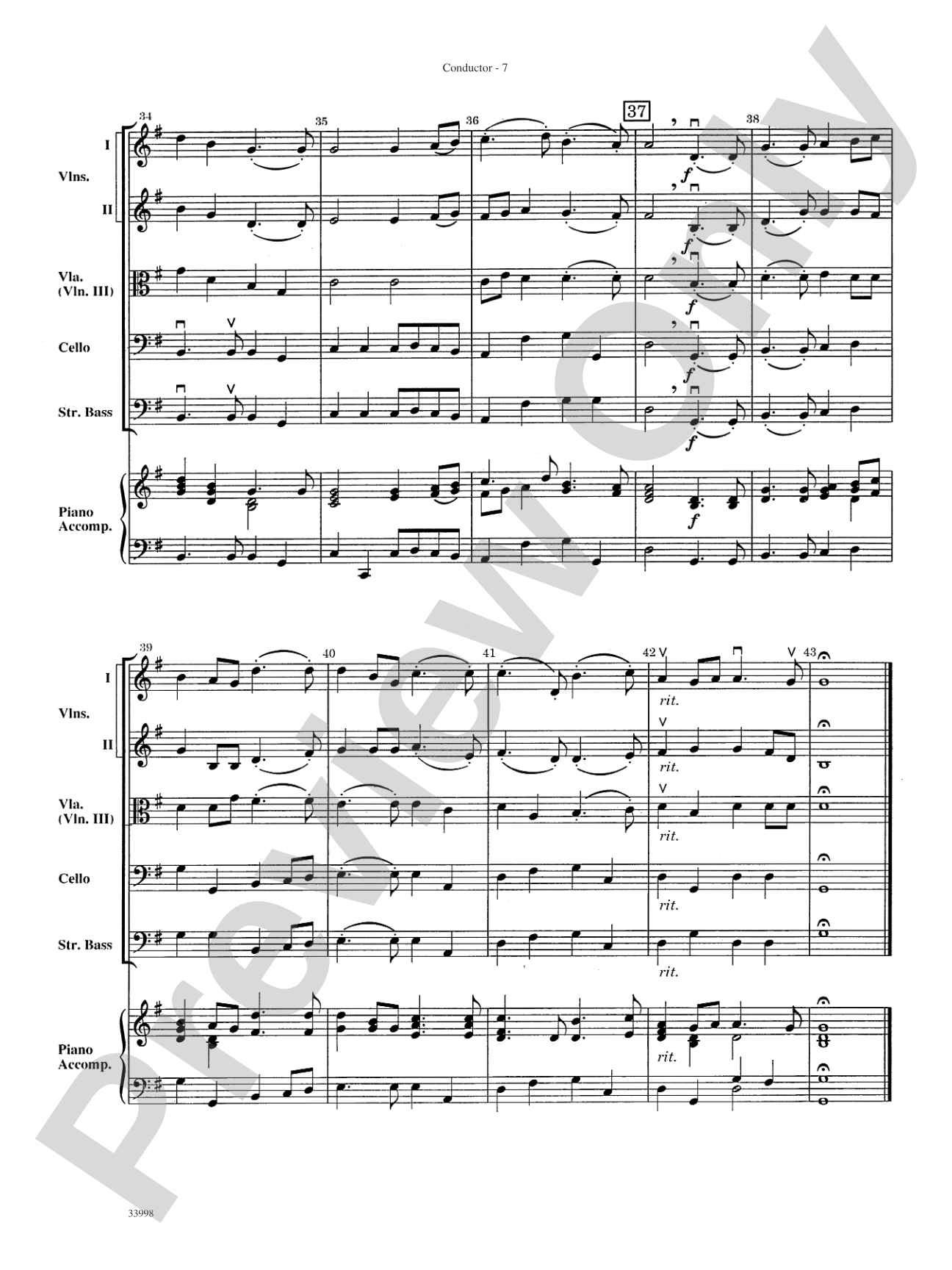 Classics for Contest: String Orchestra Conductor Score & Parts