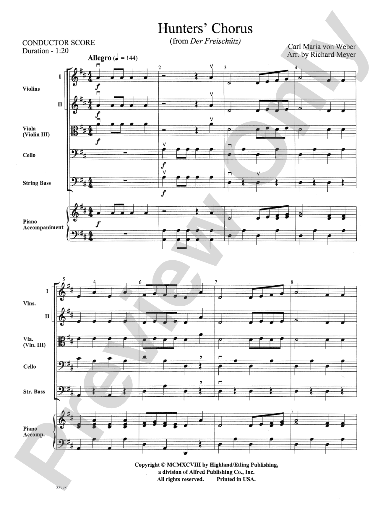 Classics for Contest: String Orchestra Conductor Score & Parts
